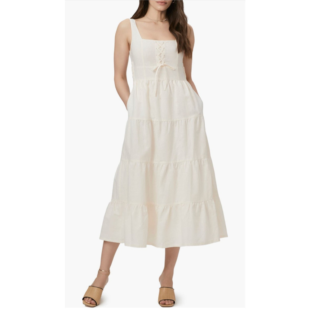 Nwt Paige Ophella Cotton Linen Dress marble white (reg price $299) sz 4